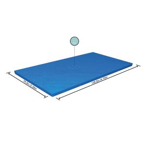 Bestway Bâche de piscine rectangulaire pour piscines hors sol de 4,00 x 2,11 m
